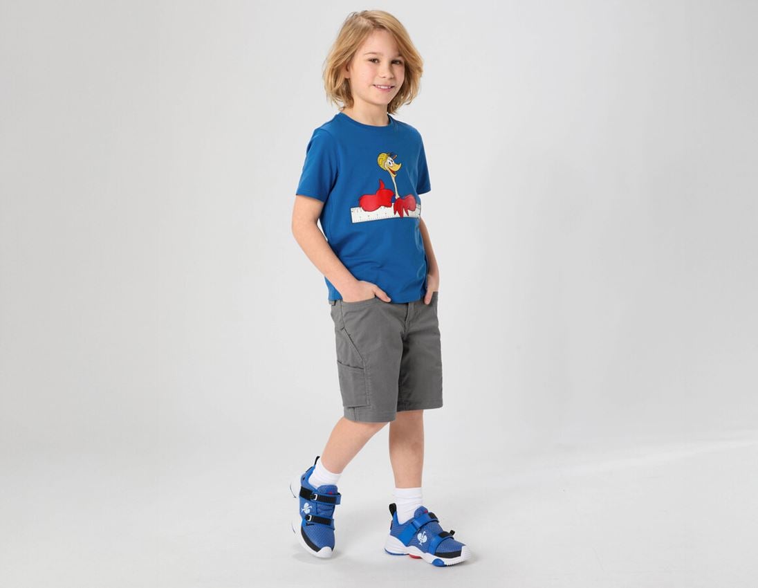 Shirts, Pullover & more: e.s. T-Shirt cotton stretch engelbird, children's + engelbird8/gentianblue 1