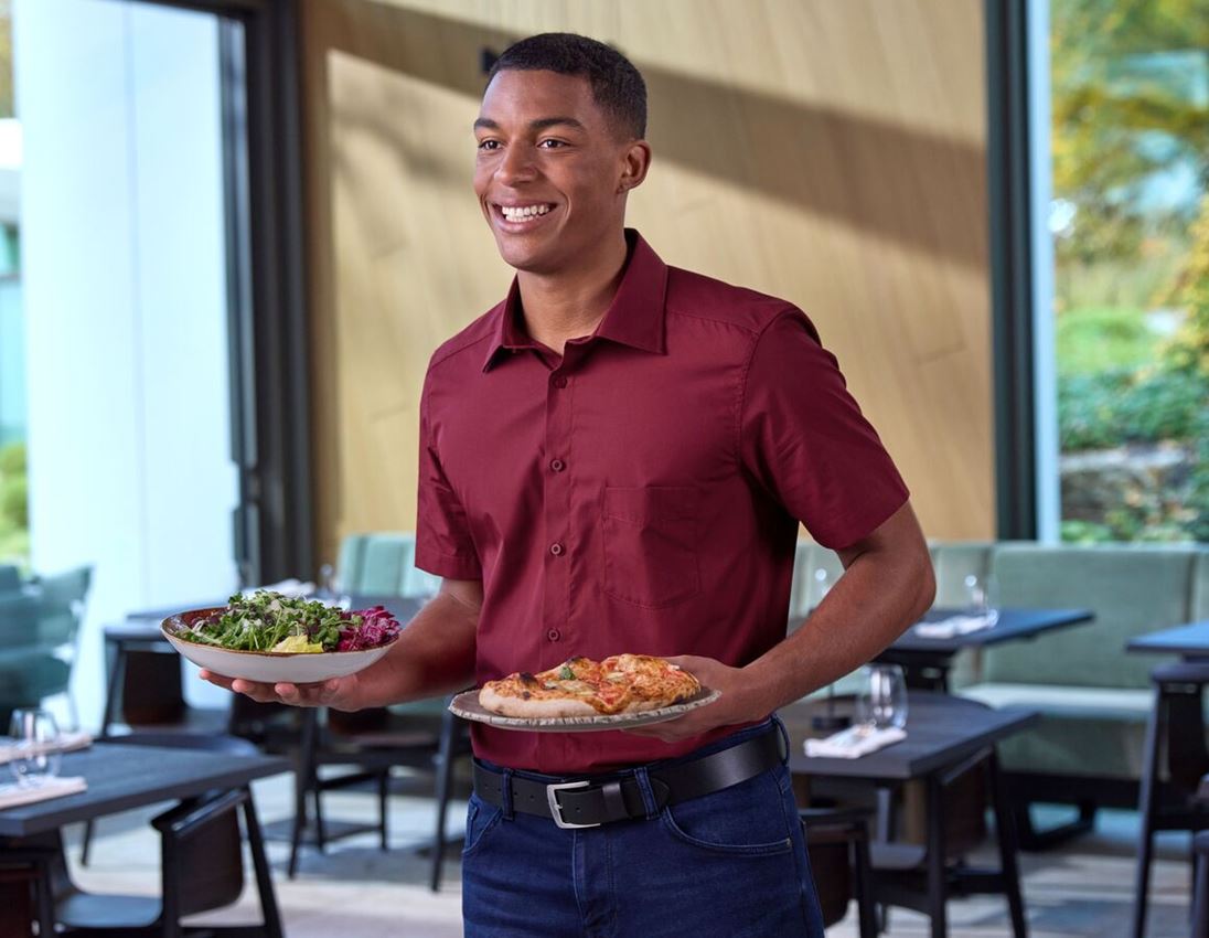 Shirts, Pullover & more: e.s. Service shirt short sleeved + ruby