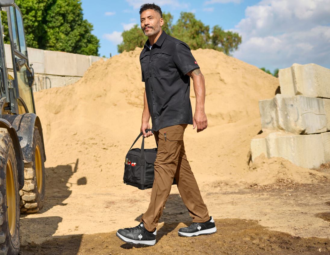 Shirts, Pullover & more: Work shirt e.s.t:aktik, short sleeved + black 2