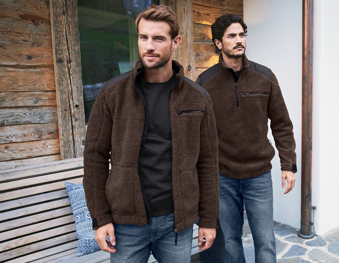 Cold: Faux fur jacket e.s.roughtough  + bark 3