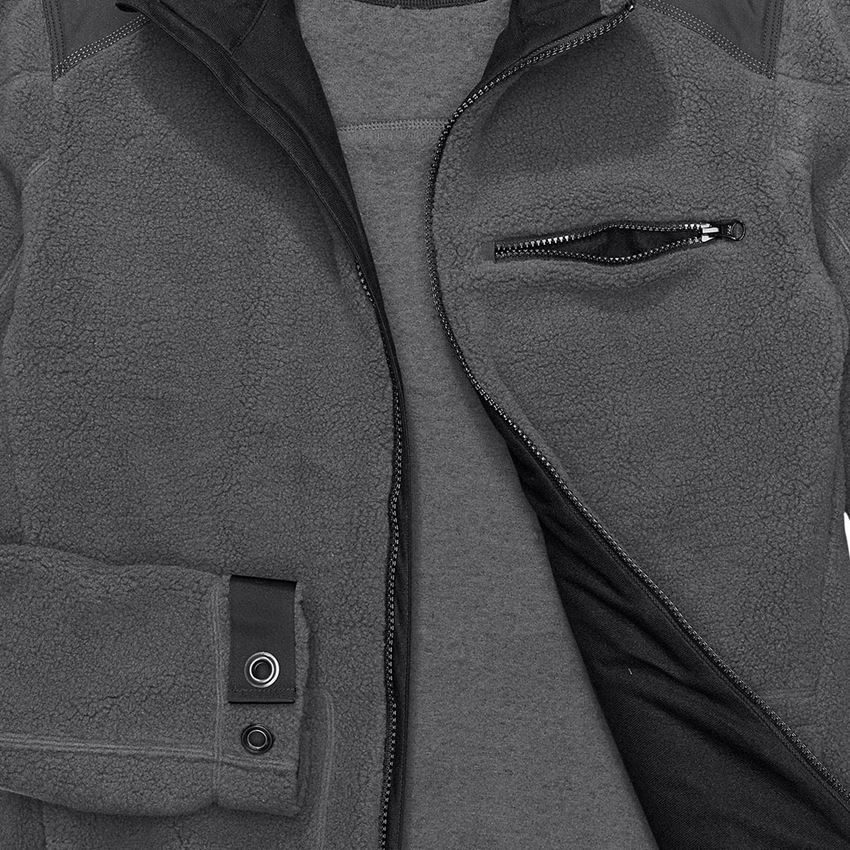 Cold: Faux fur jacket e.s.roughtough  + titanium 2