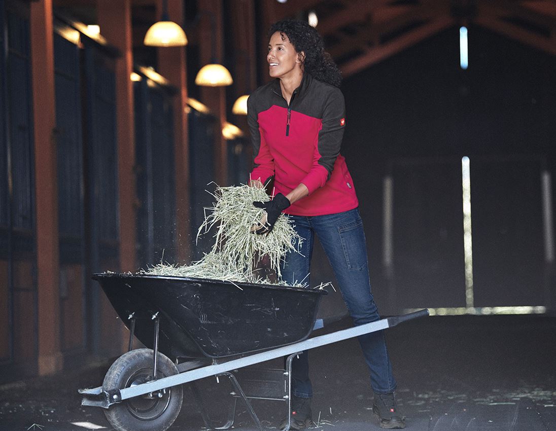Hauts: Pull camionneur polaire e.s.motion 2020, femmes + magenta/graphite 1