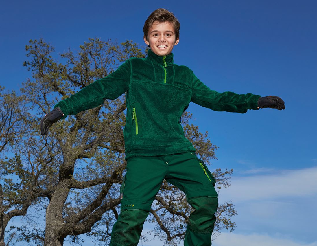 Hauts: Pull camionneur Highloft e.s.motion 2020, enfants + vert/vert d'eau 1