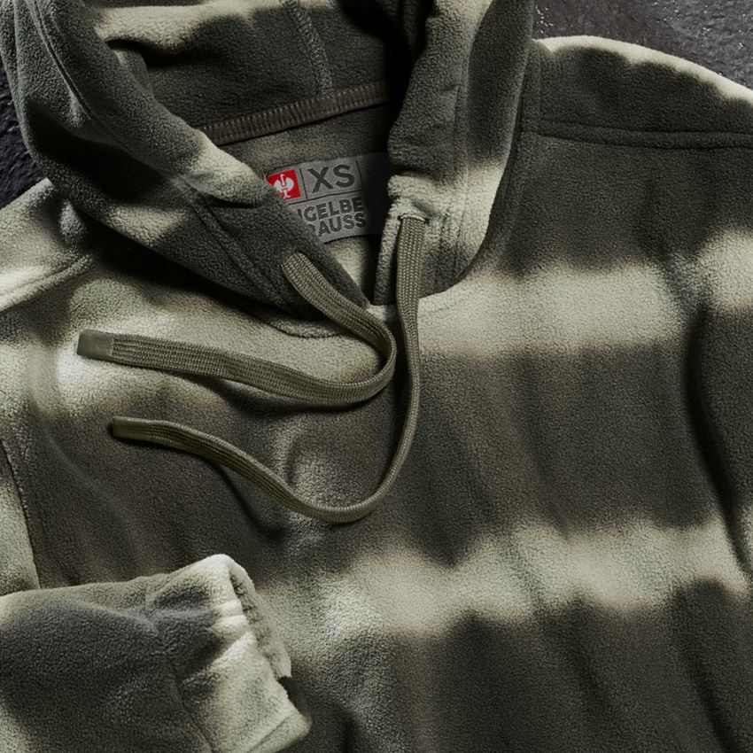 Shirts, Pullover & more: Fleece hoody tie-dye e.s.motion ten, ladies' + disguisegreen/moorgreen 2