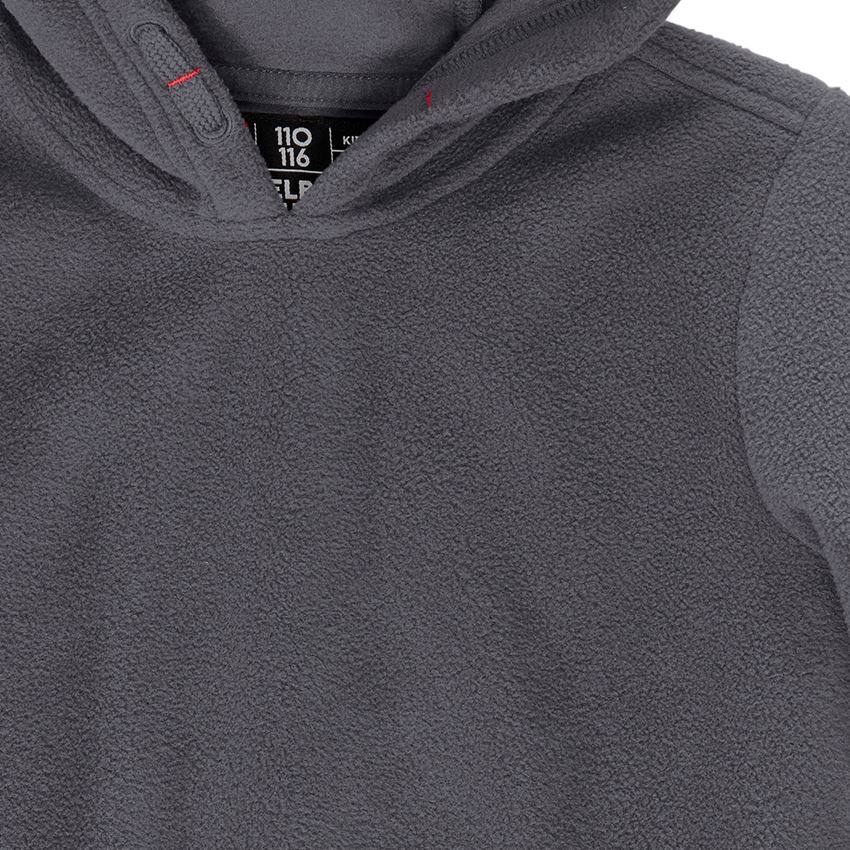 Accessoires: e.s. Fleece Hoody, Kinder + anthrazit 2