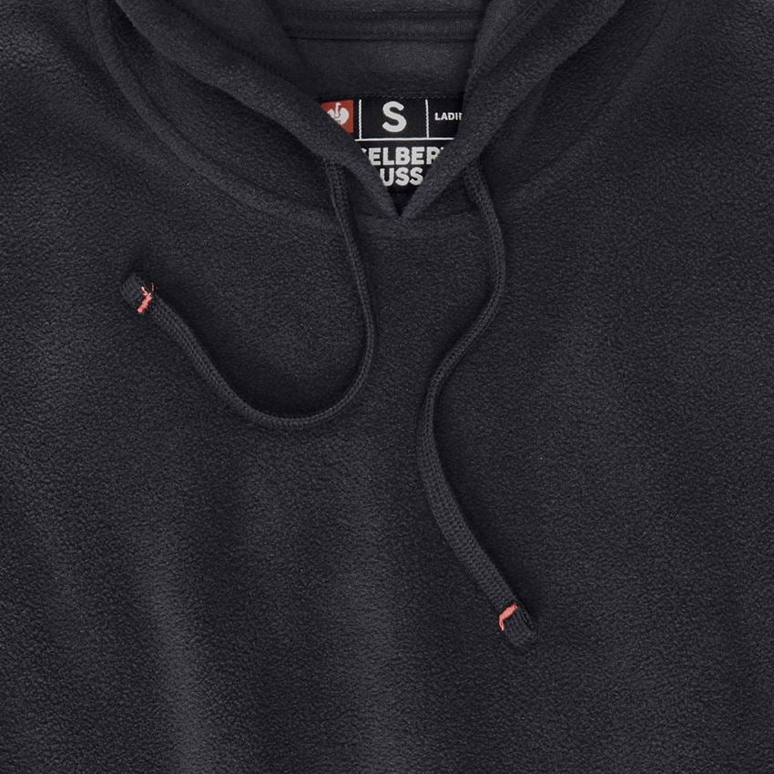 Shirts & Co.: e.s. Fleece Hoody, Damen + schwarz 2