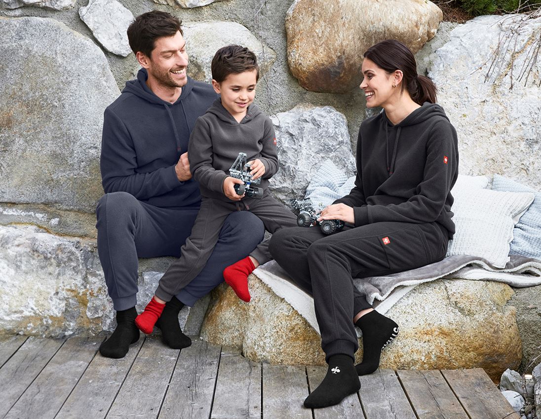 Shirts & Co.: e.s. Fleece Hoody, Damen + schwarz 2