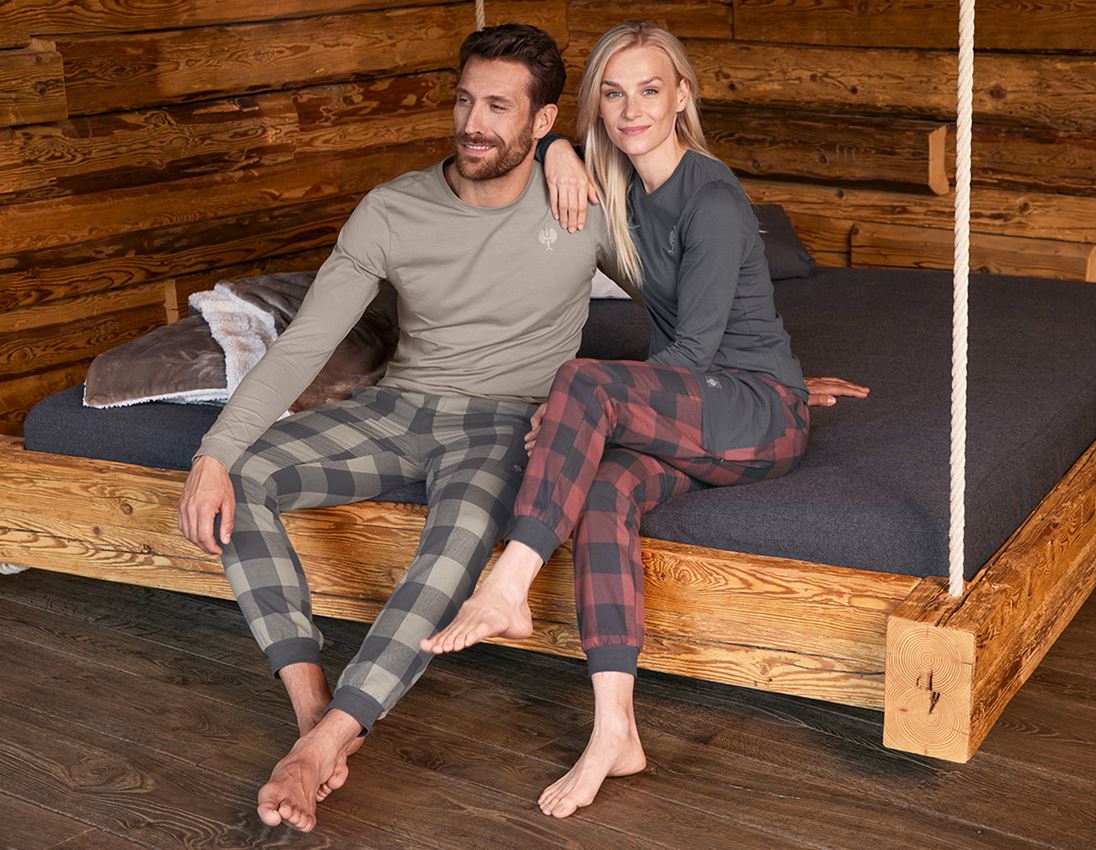 Shirts & Co.: e.s. Pyjama Longsleeve + delphingrau 2