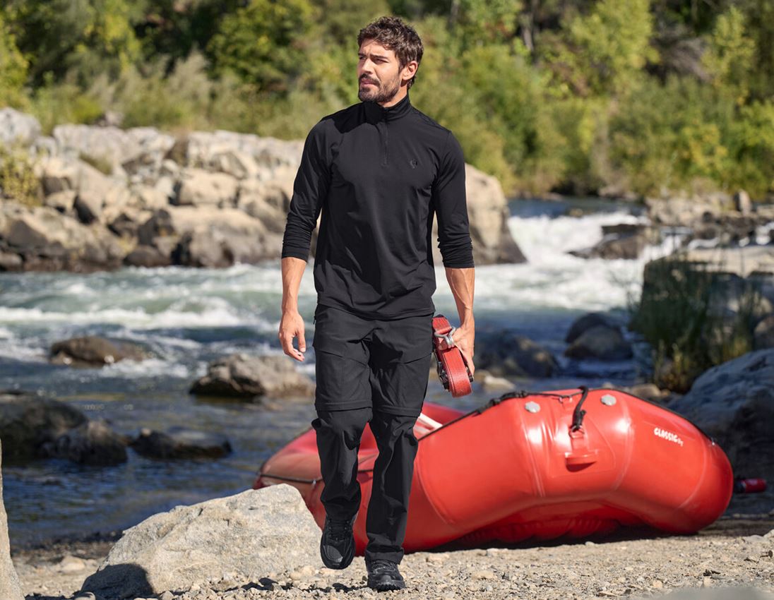 Hauts: Pull de fonction Longsleeve UV e.s.trail + noir 1