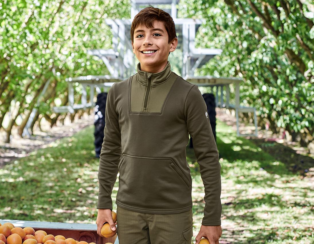 Large gifts: SET: Funct.troyer+T-shirt e.s.concrete, children + stipagreen 1