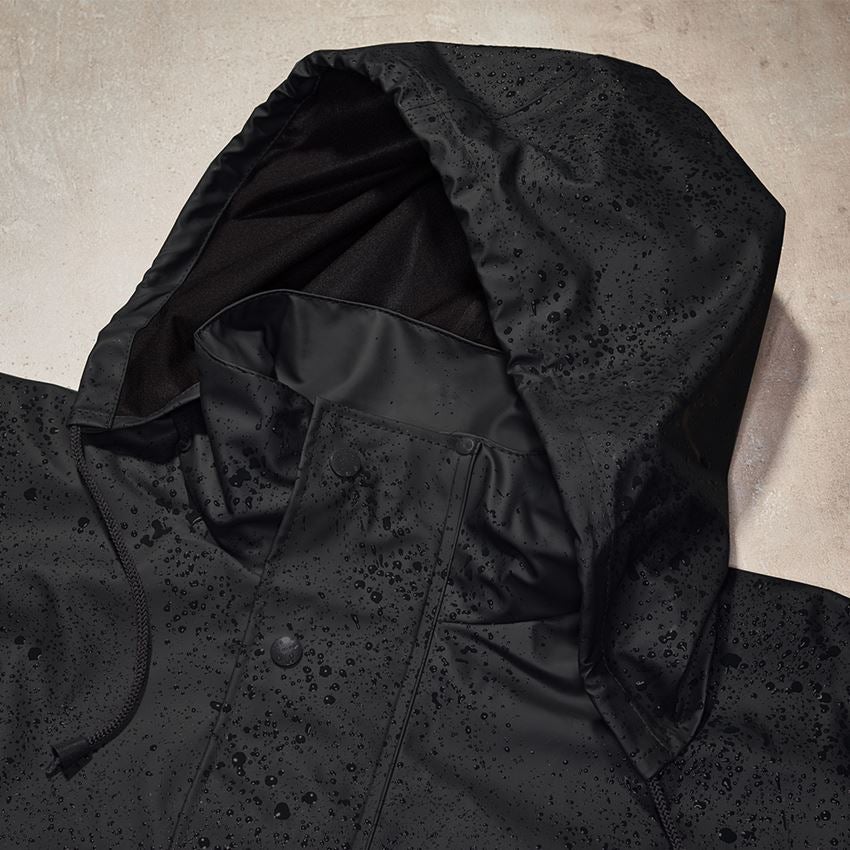 Vestes de travail: Veste de pluie Flexi- Stretch + noir 2