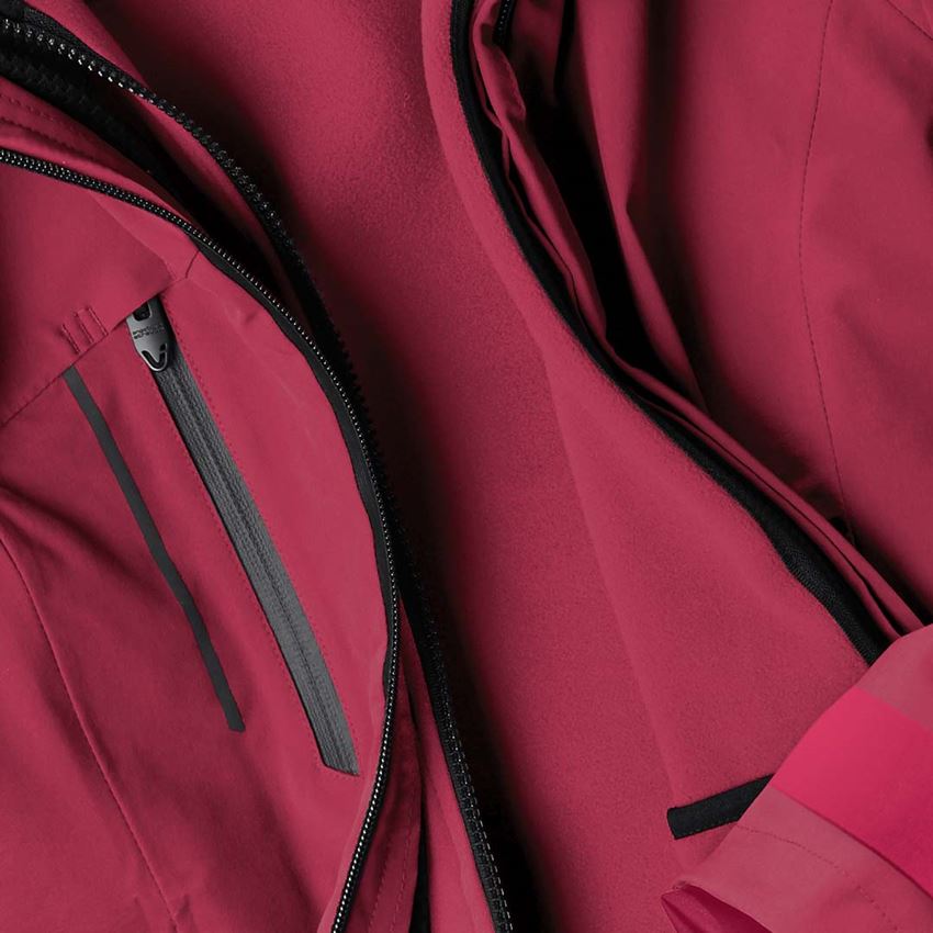 Work Jackets: 3 in 1 functional jacket e.s.vision, ladies' + berry 2