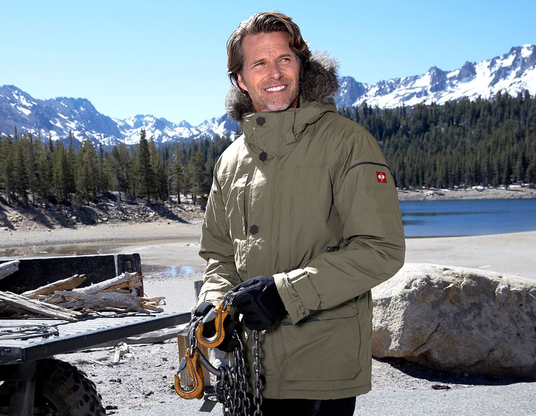 Vestes de travail: Parka d'hiver e.s.vision, hommes + pierre 1