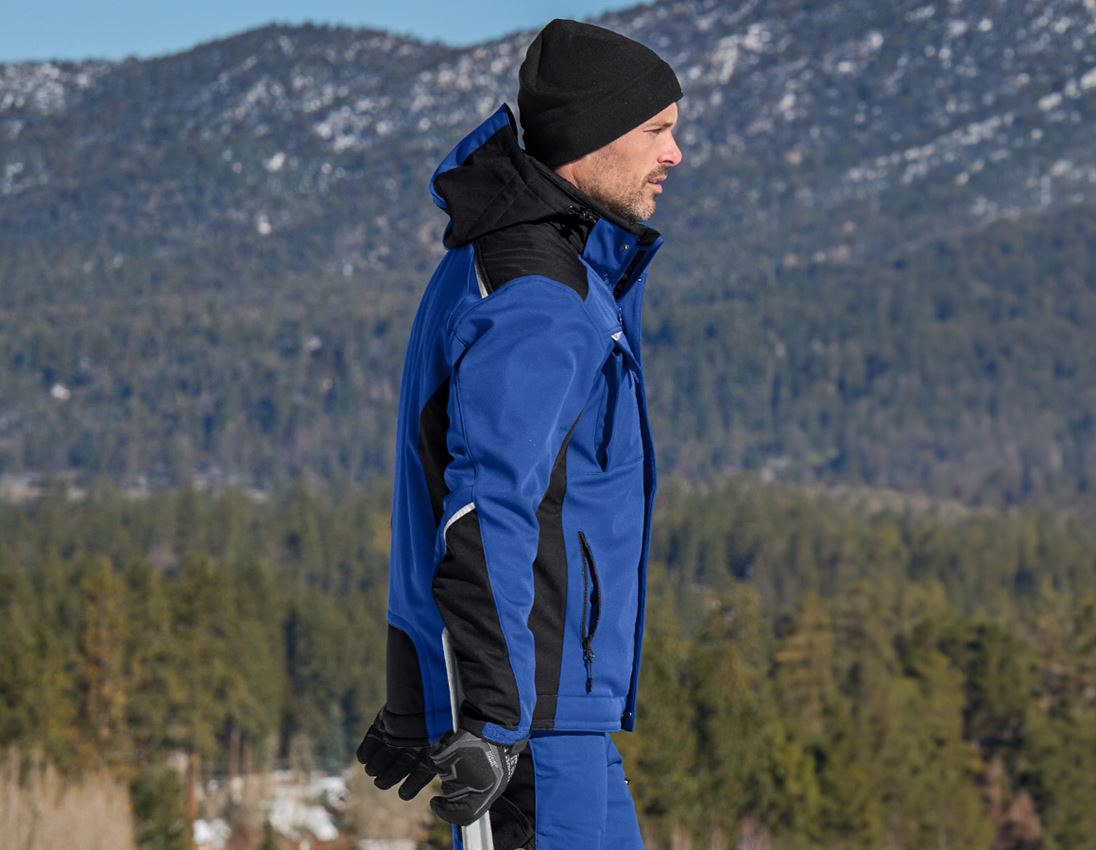 Work Jackets: Softshell jacket e.s.motion + royal/black 1