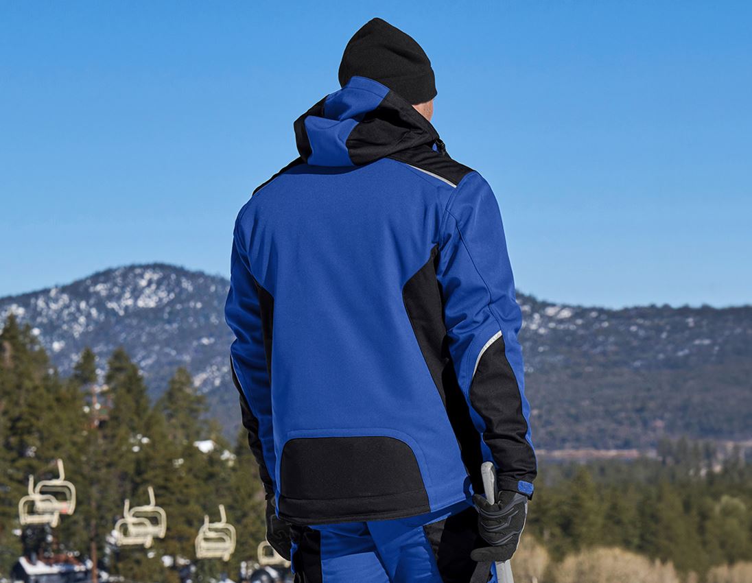 Work Jackets: Softshell jacket e.s.motion + royal/black 2