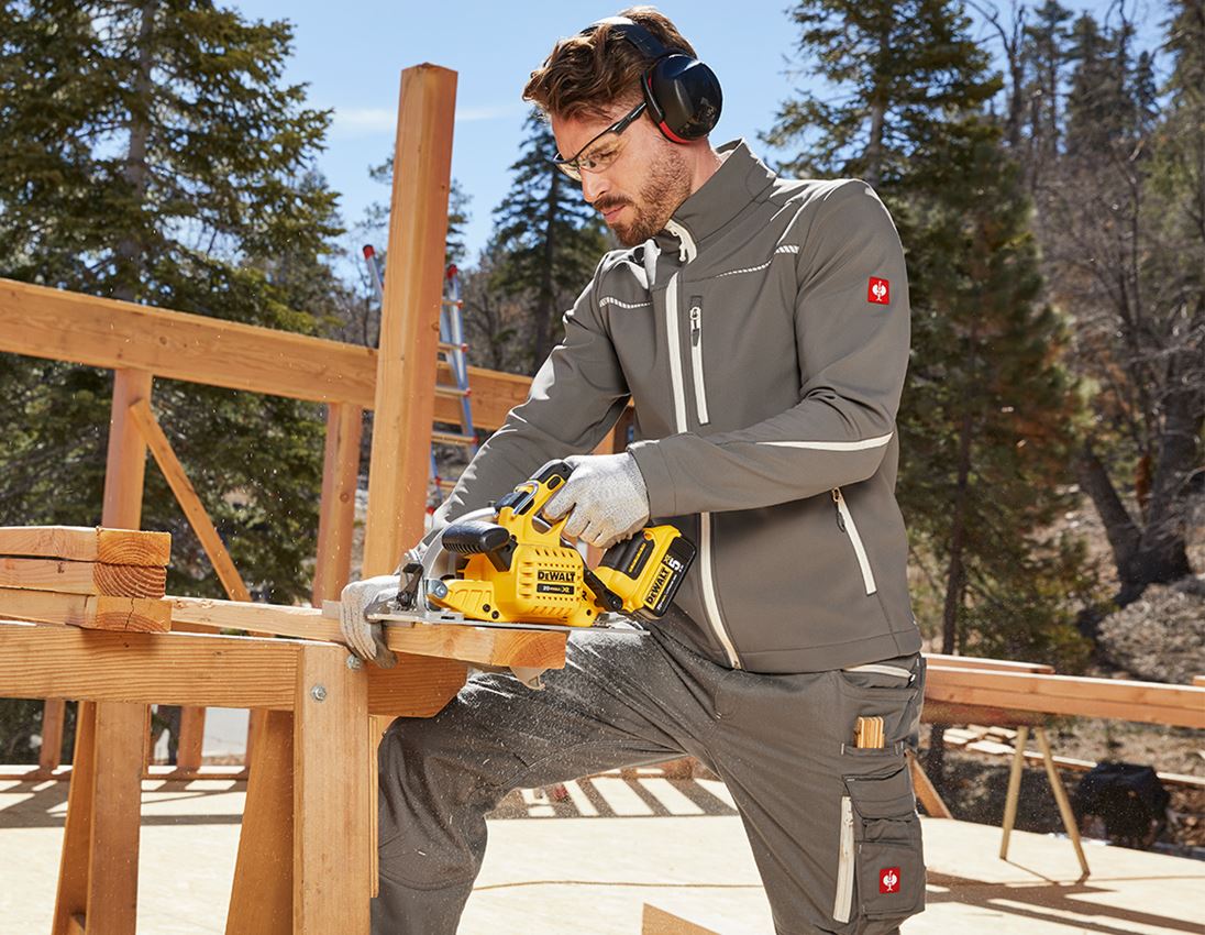 Work Jackets: Softshell jacket e.s.motion 2020 + stone/plaster 1