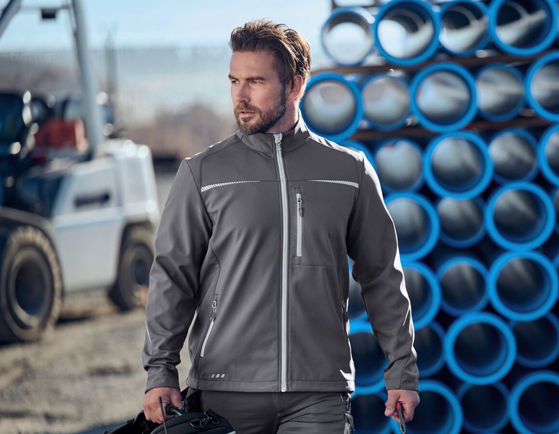 Topics: Softshell jacket e.s.motion 2020 + anthracite/platinum