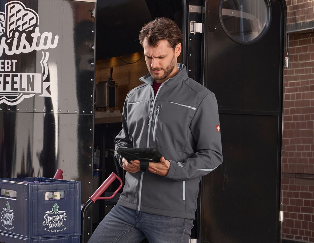 Topics: Softshell jacket e.s.motion 2020 + anthracite/platinum 3