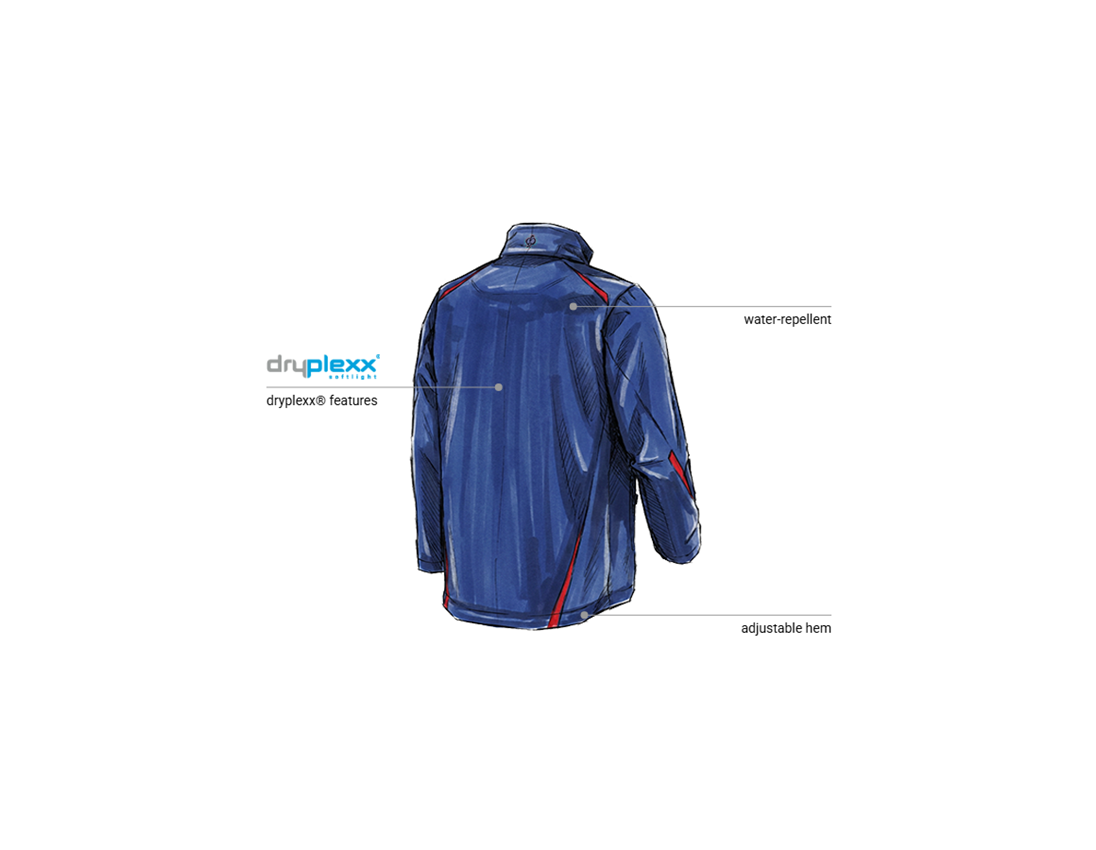 Automotive mechatronics technicians: Softshell jacket e.s.motion 2020 + royalblue/fiery red 2