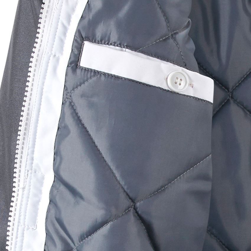 Vestes de travail: Blouson aviateur e.s.image + blanc/gris 2