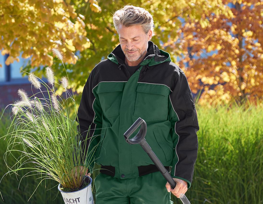Work Jackets: Pilot jacket e.s.image  + green/black 1