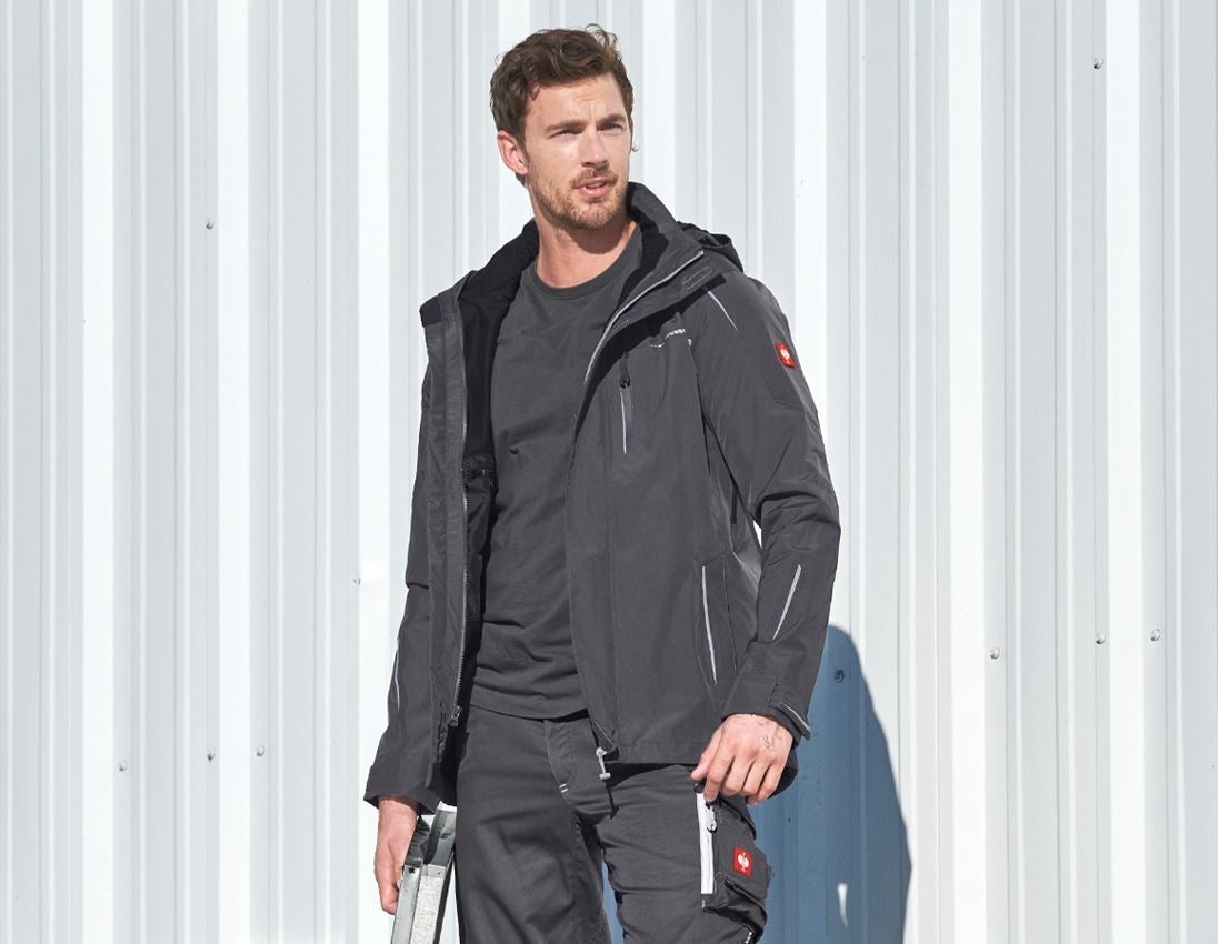 Work Jackets: 3 in 1 functional jacket e.s.motion 2020, men's + anthracite/platinum