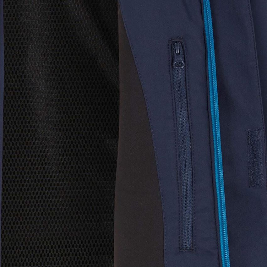 Kälte: Winter Softshelljacke e.s.motion 2020, Herren + dunkelblau/atoll 2