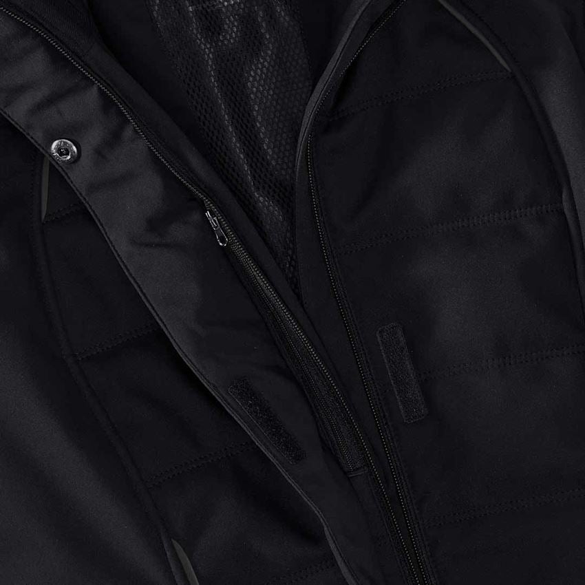 Kälte: Winter Softshelljacke e.s.vision, Damen + schwarz 2