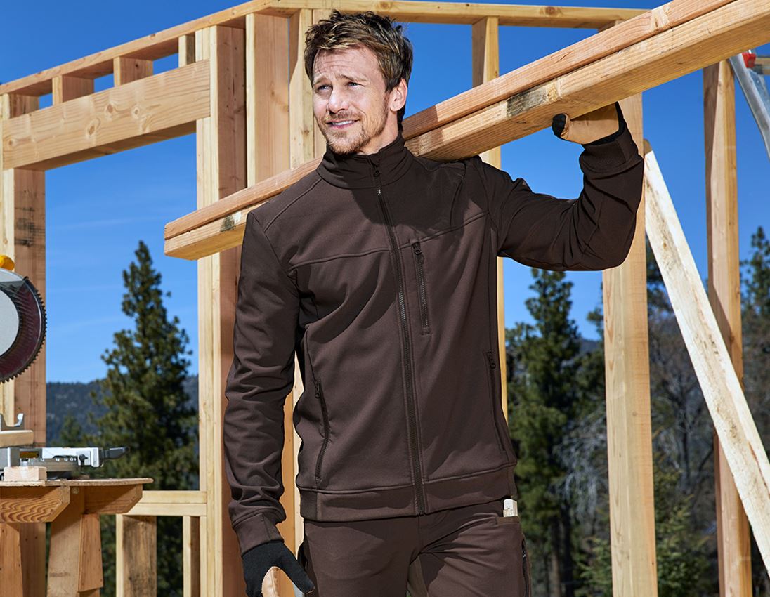 Work Jackets: Jacket shellloft e.s.dynashield + chestnut
