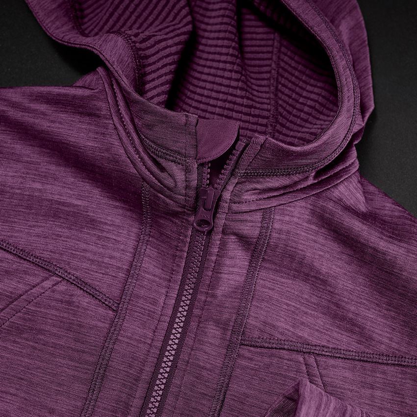 Jacken: Kapuzenjacke isocell e.s.dynashield, Damen + specialpurple melange 2