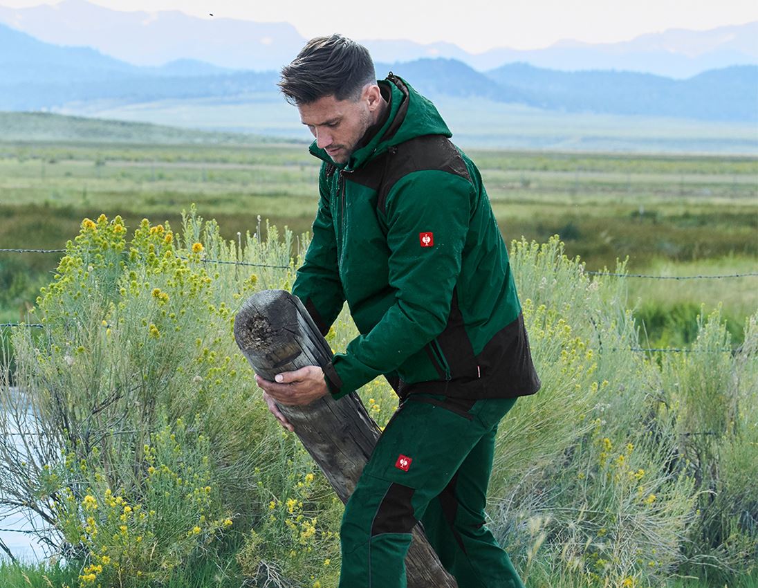 Work Jackets: e.s. 3 in 1 functional jacket, men + green/black 1