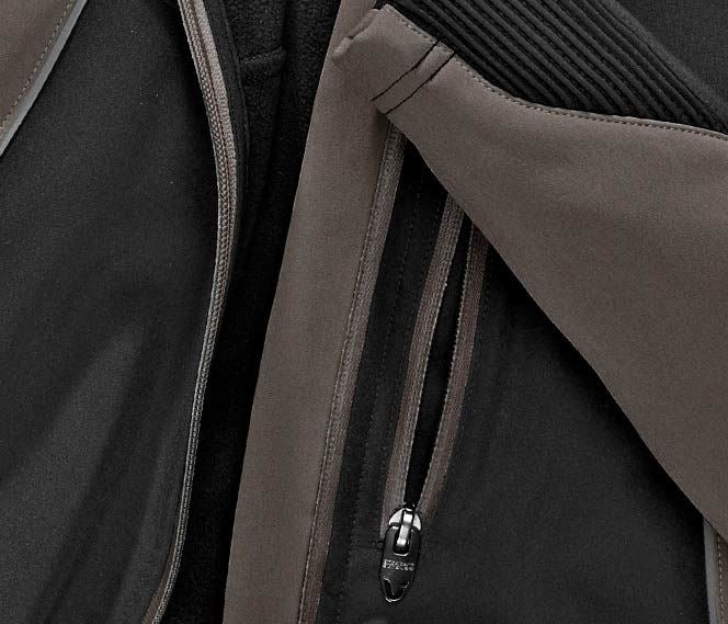 Jacken: Softshelljacke e.s.vision, Damen + schwarz/stein 2