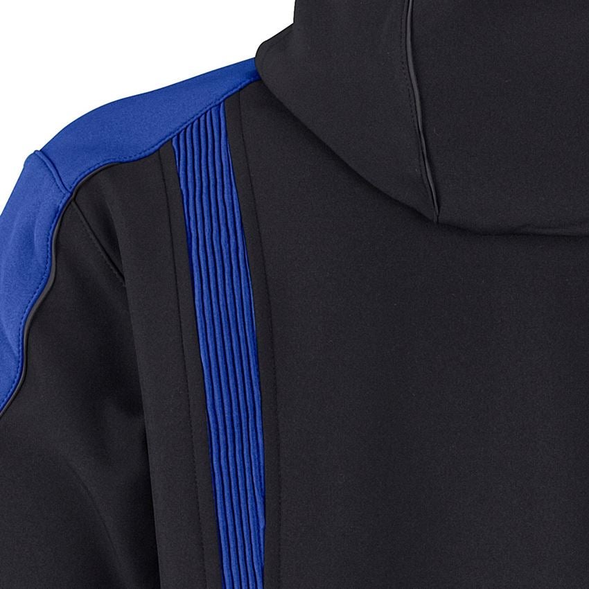 Arbeitsjacken: Softshelljacke e.s.vision + schwarz/kornblau 2