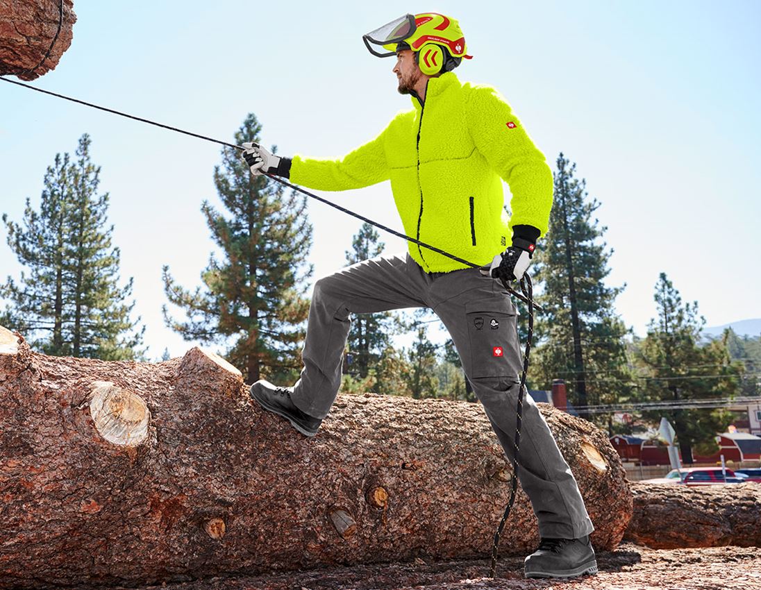 Vestes de travail: e.s. Veste polaire de forestier + jaune fluo 1