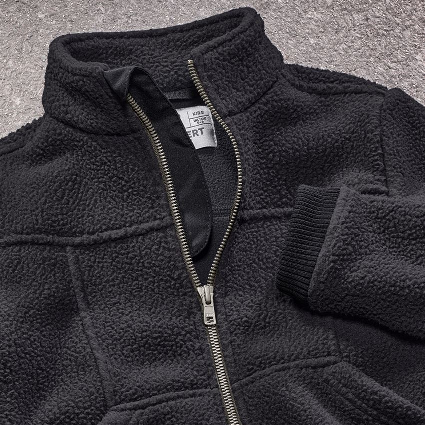 Jackets: Faux fur jacket e.s.vintage, children's + black 2