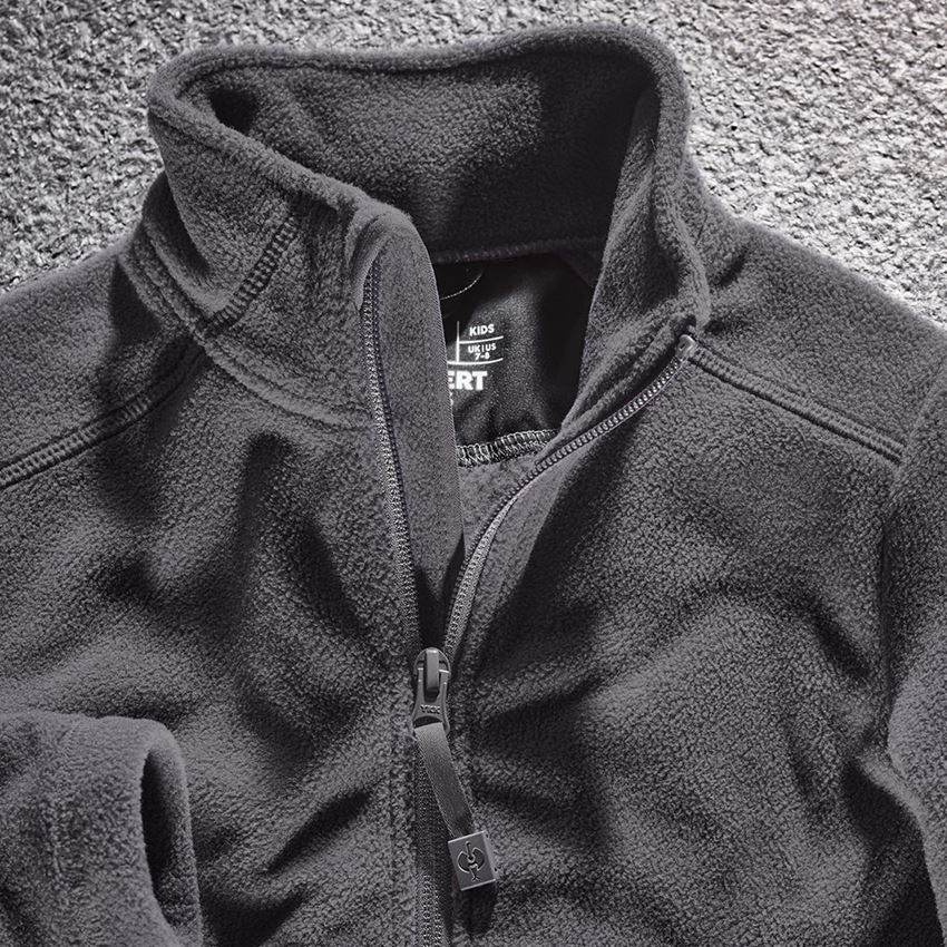 Jacken: e.s. Fleecejacke CI, Kinder + anthrazit 2