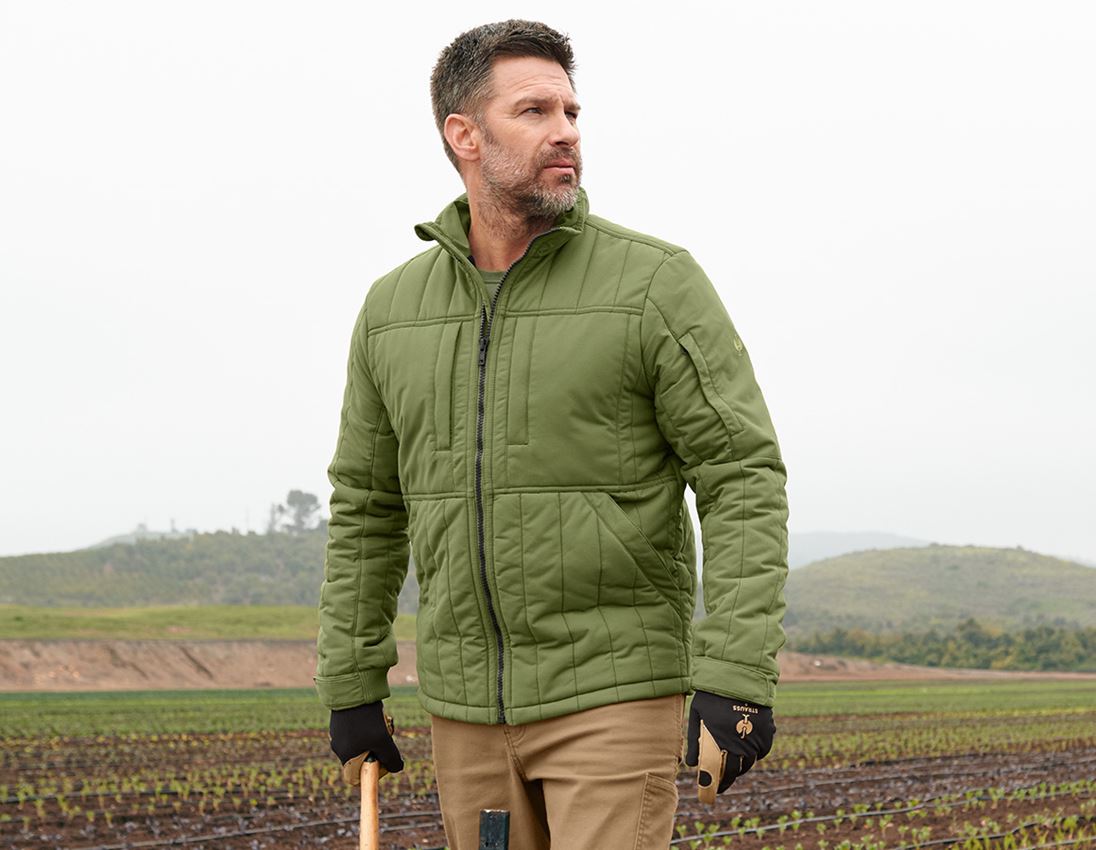 Vestes de travail: Veste de travail toute saison e.s.iconic + vert montagne