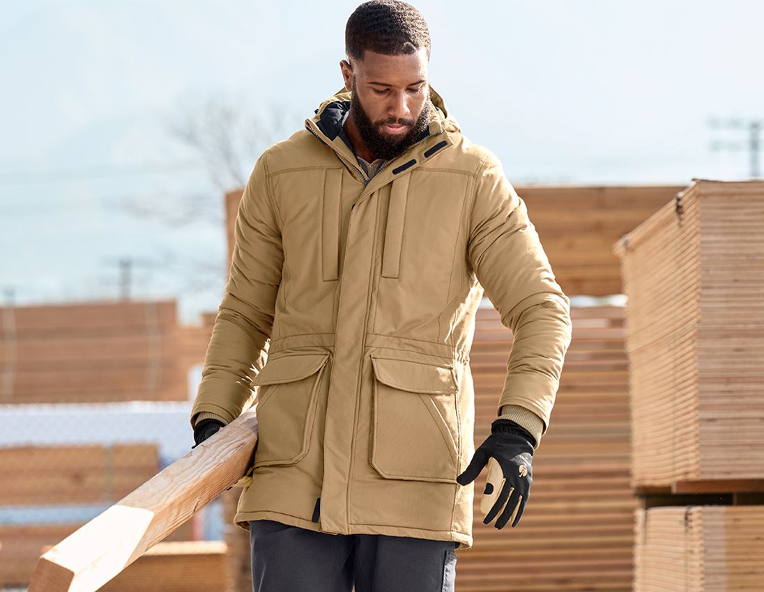 Work Jackets: Parka e.s.iconic + almondbrown