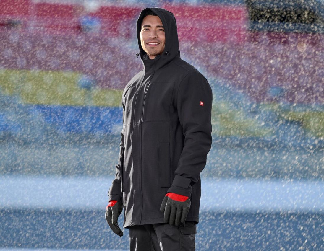 Work- & Safetywear: Rain Parka e.s.e:pic + black