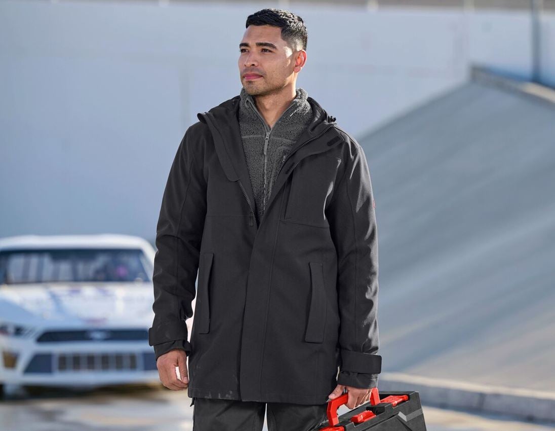 Work- & Safetywear: Rain Parka e.s.e:pic + black 1