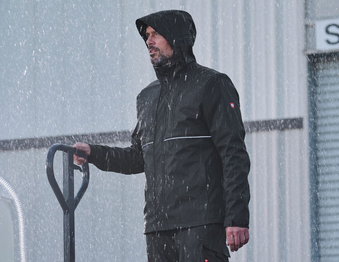 Work Jackets: 3 in 1 functional jacket e.s.line.core + black/platinum 5