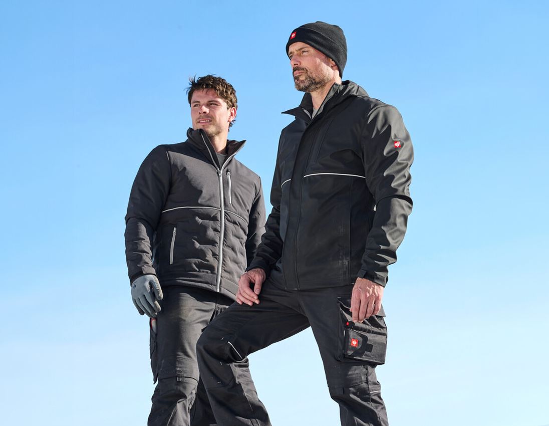 Work Jackets: 3 in 1 functional jacket e.s.line.core + black/platinum 6