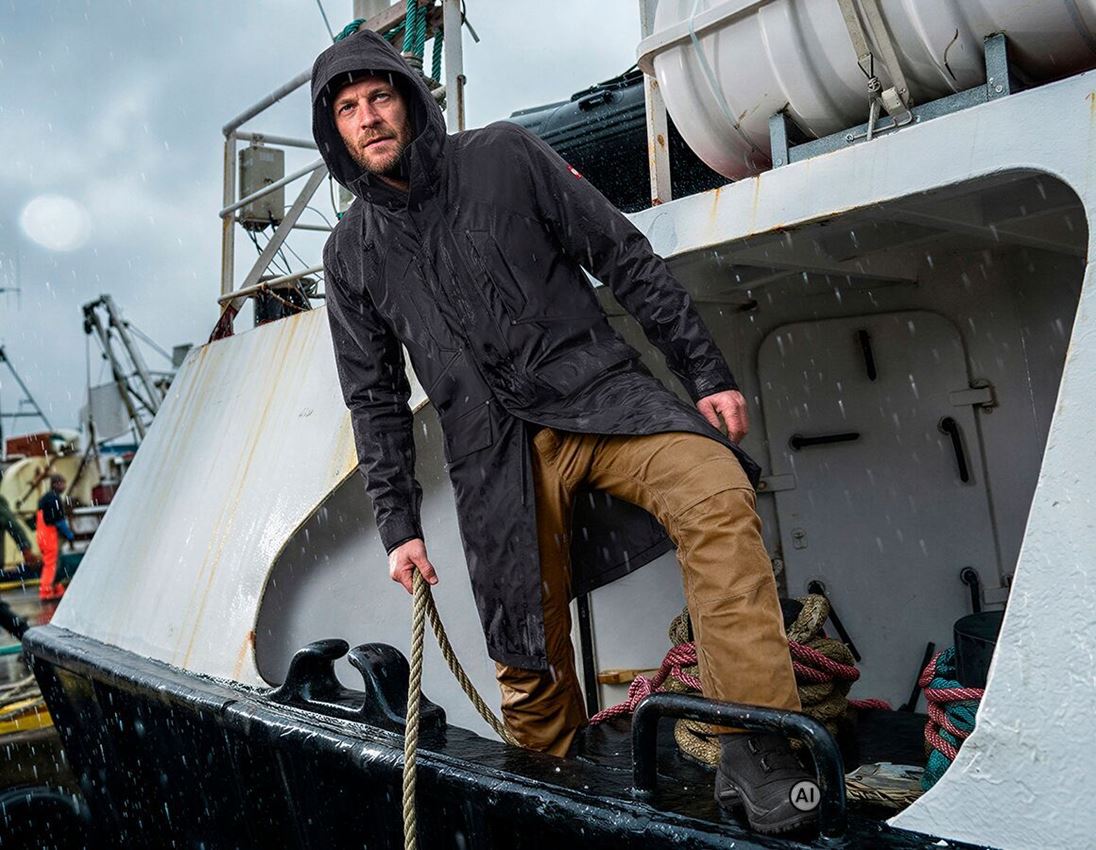 Généré / modifié par IA  - Vestes de travail: Parka de pluie e.s.line.nordic + noir 3