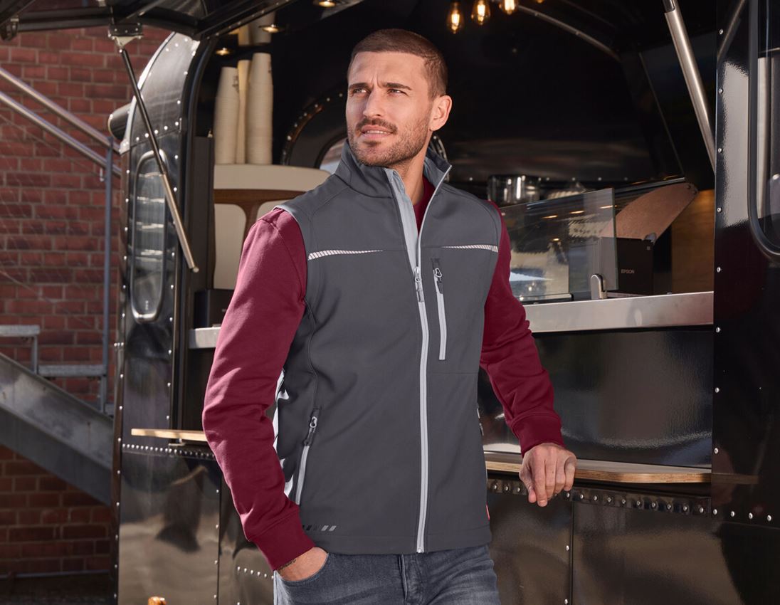Topics: Softshell bodywarmer e.s.motion 2020 + anthracite/platinum 3