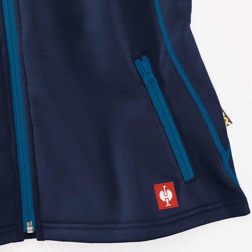 Work Body Warmer: Funct. bodyw. thermo stretch e.s.motion 2020,lad. + navy/atoll 2