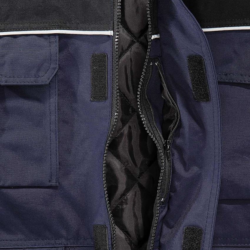 Gilets de travail: Gilet e.s.image + bleu foncé/noir 2