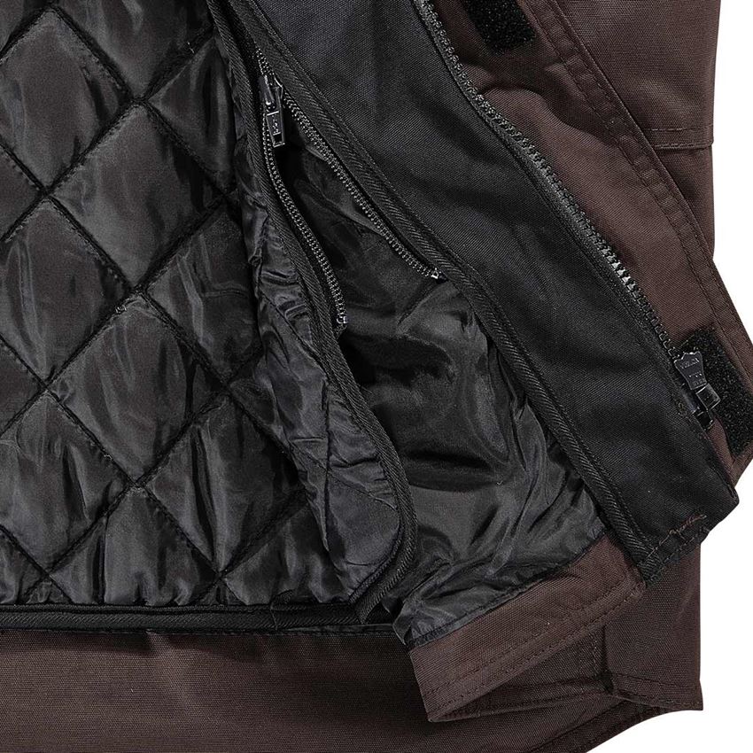 Gilets de travail: Gilet e.s.image + brun/noir 2