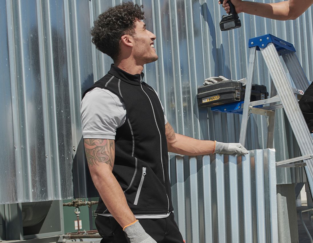 Gilets de travail: Gilet thermo stretch e.s.motion 2020 + noir/platine 1