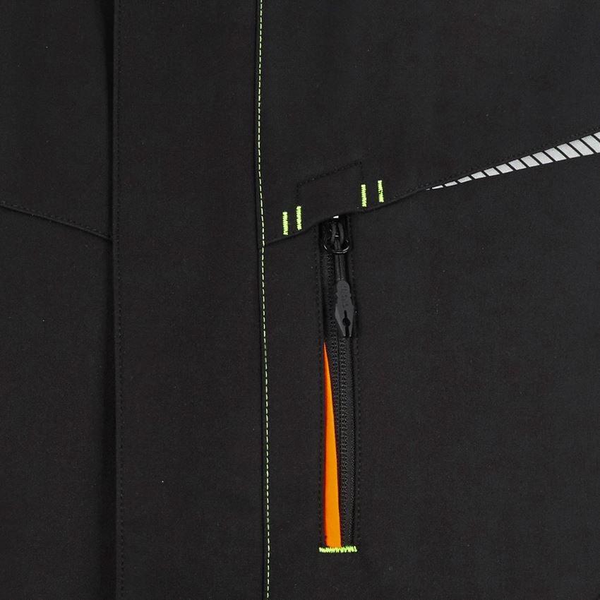 Gilets de travail: Giletsoftshell d'hiver e.s.motion 2020 + noir/jaune fluo/orange fluo 2