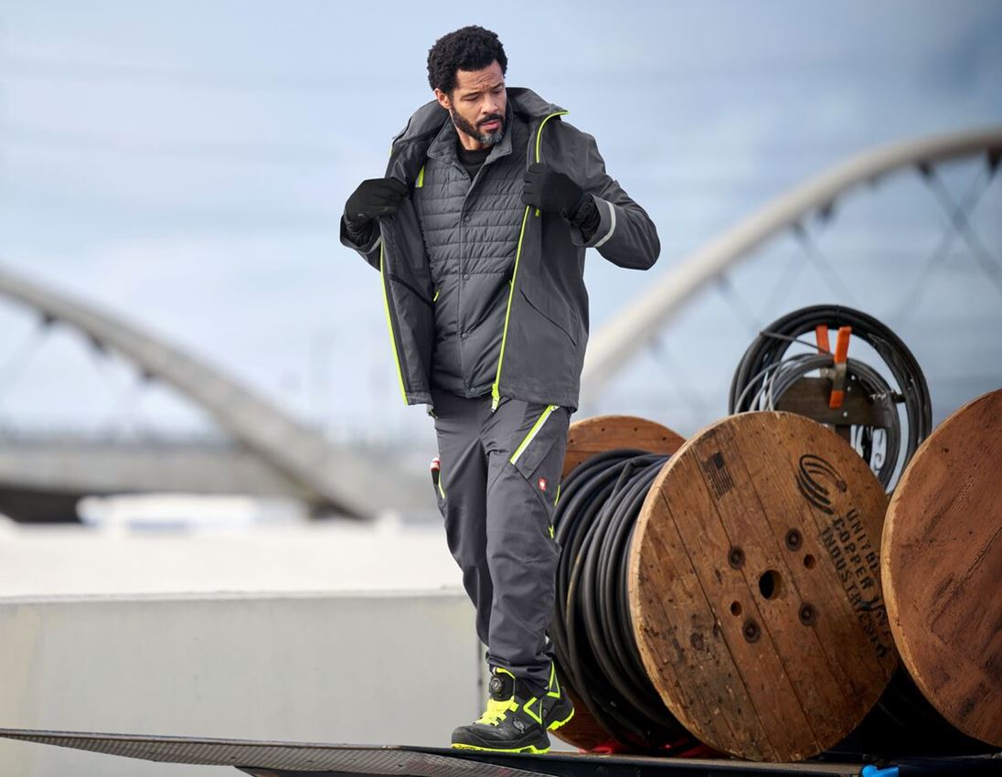 Vestes de travail: Veste de fonction 3 en 1 e.s.ambition + anthracite/jaune fluo 2